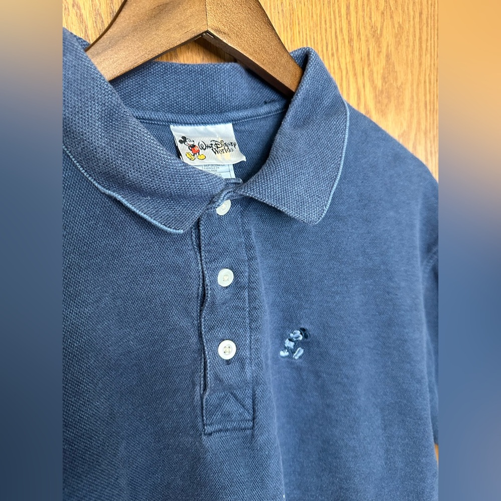 Walt Disney Vintage Polo Shirt with Mickey Mouse Embroidery